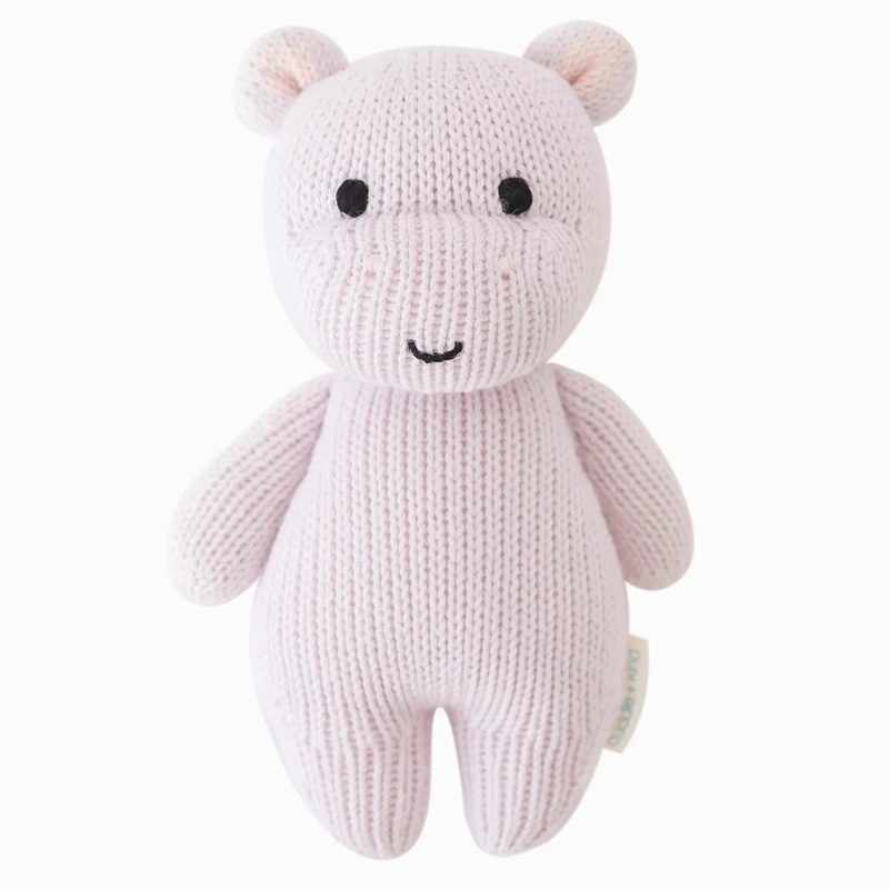 Cuddle + Kind Baby Hippo Doll, Lavender