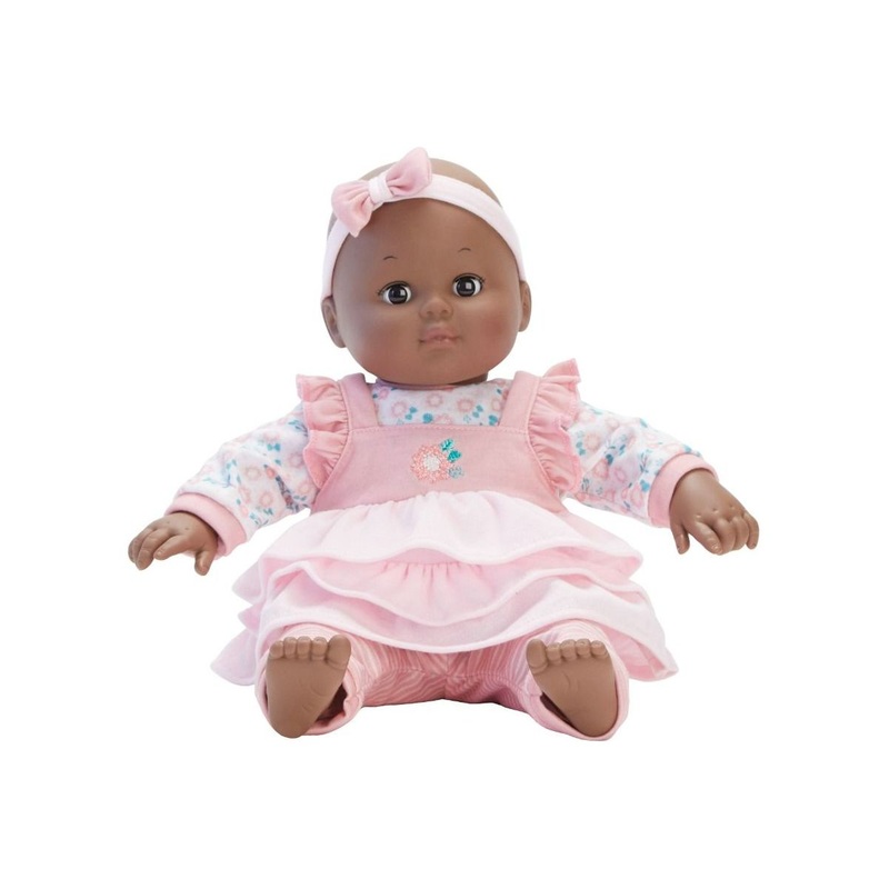 Madame Alexander Baby Cuddles Doll, Pink Floral Dark Skin