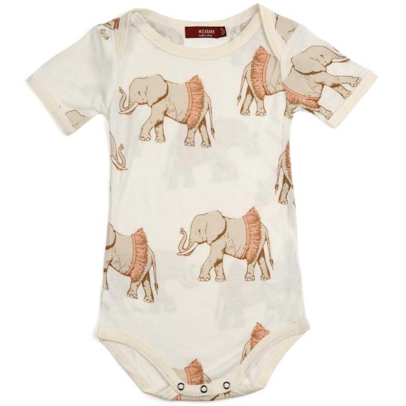 Milkbarn Bamboo One Piece Tutu, Elephant 3-6M