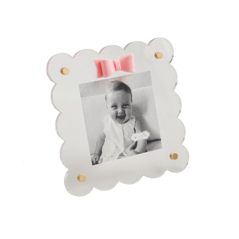 Mud Pie Acrylic Bow Frame, Square
