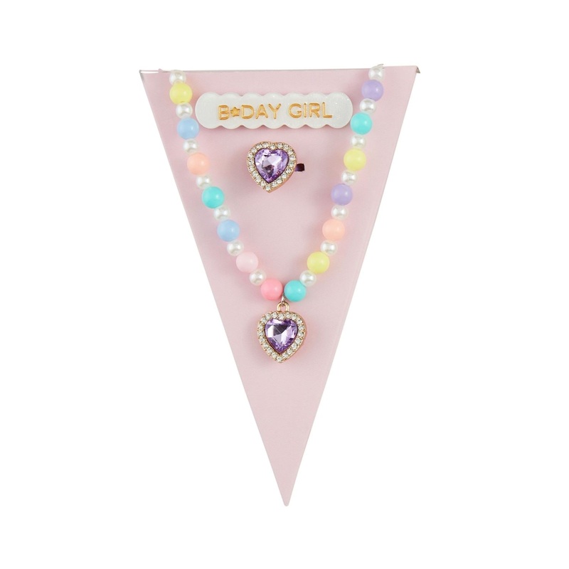 Mud Pie Birthday Jewelry Set, Purple