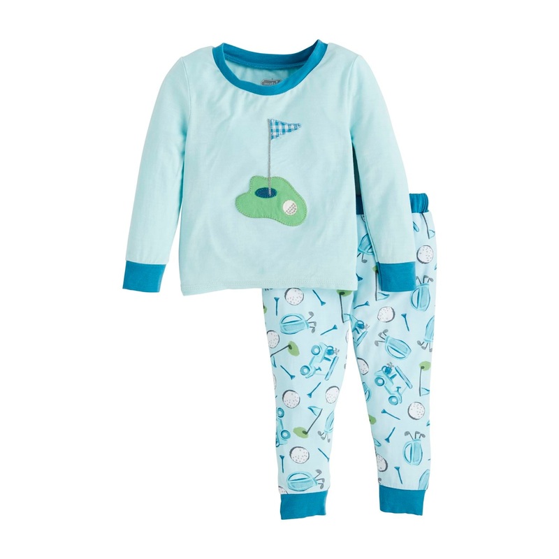 Mud Pie Boy Golf Applique Pajamas Set 12-18M