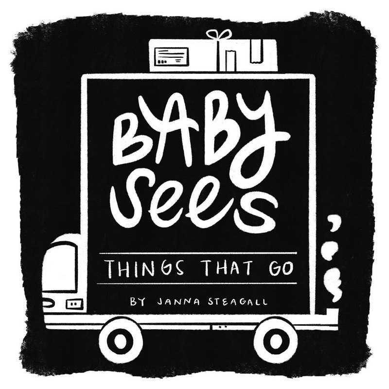 Baby Sees Things That Go: A High-Contrast Board Book for Babies