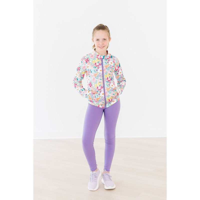 Mila & Rose Petal Power Full-Zip Ruffle Active Jacket 2T