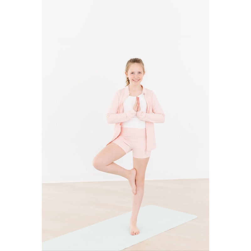 Mila & Rose Zen Pink Full-Zip Ruffle Active Jacket 2T