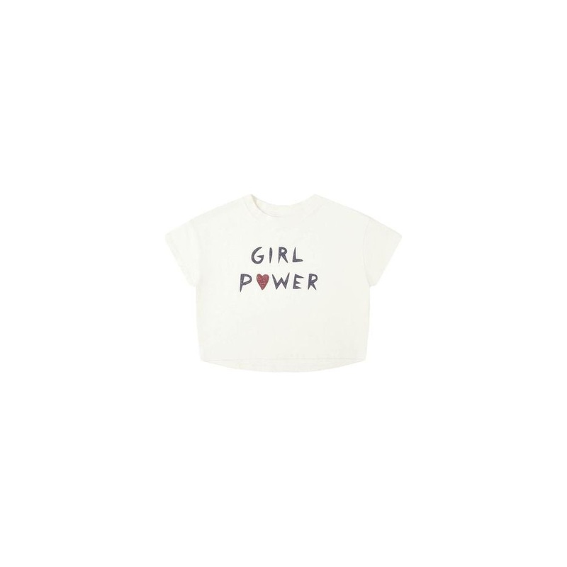 Rylee + Cru Boxy Tee, Girl Power 3-6M