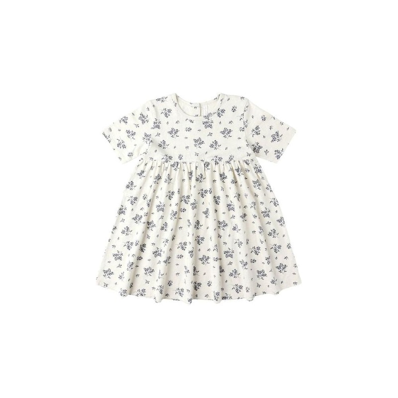 Rylee + Cru Finn Dress, Blue Floral 3-6M