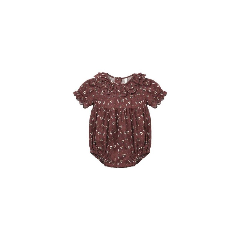 Rylee + Cru Liv Romper, Harvest Berry 0-3M