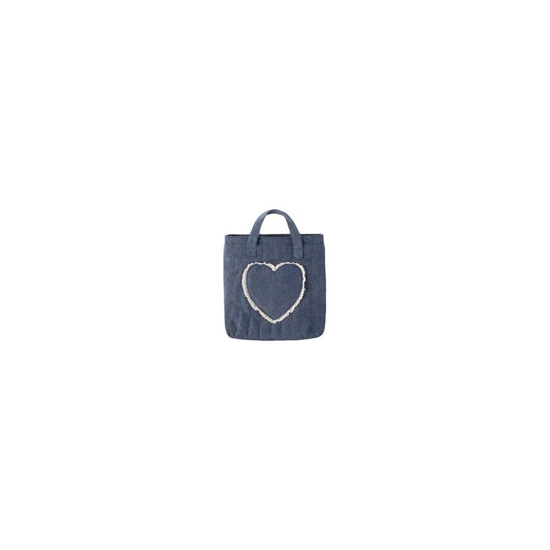Rylee + Cru Quilted Tote Bag, Indigo Denim, One Size