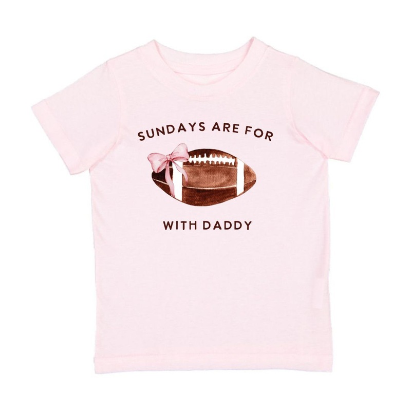Sweet Wink Football With Daddy Short Sleeve T-Shirt, Ballet 18-24M