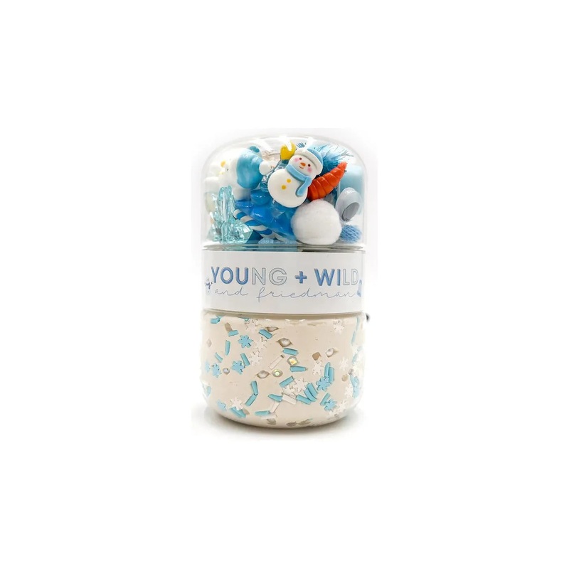 Young + Wild And Friedman Grab & Go Dough Jar, Build a Snowman