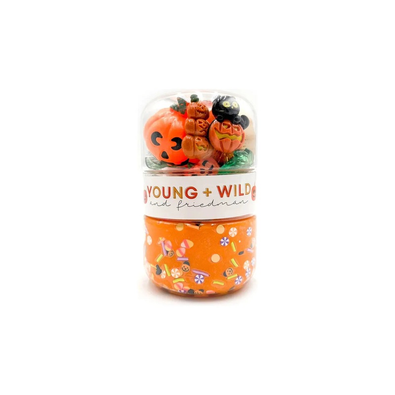 Young + Wild And Friedman Grab & Go Dough Jar, Jack O Lantern