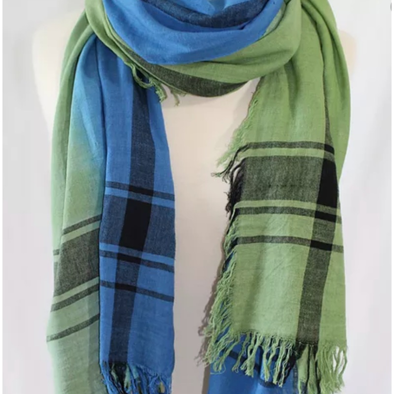 Beverly + Bay Nursing Scarf Blue & Green