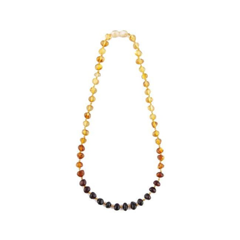 Eco Piggy Baltic Amber Necklace Assorted 11"