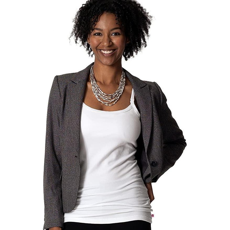 Glamourmom Nursing Bra Long Top Small White