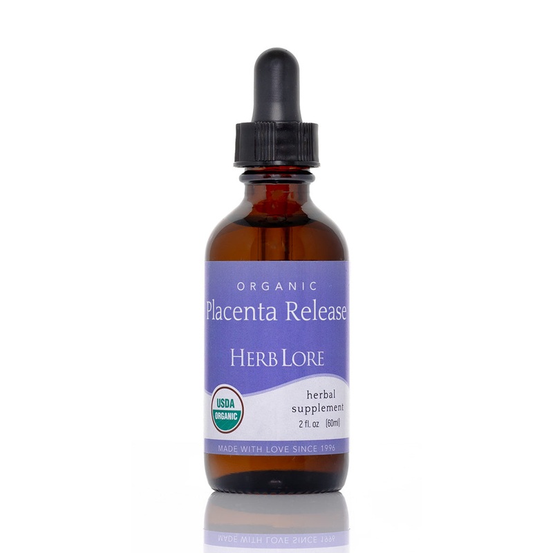 Herblore Placenta Release Tincture - Certified Organic 1oz