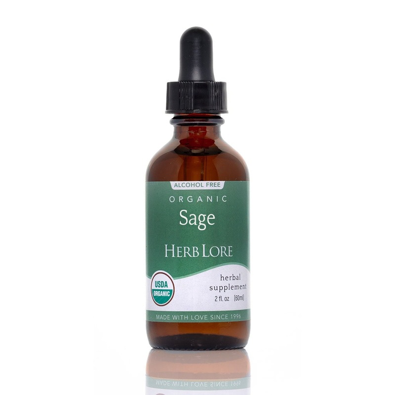 Herblore Sage Tincture (Non-Alcohol) - Certified Organic 2oz