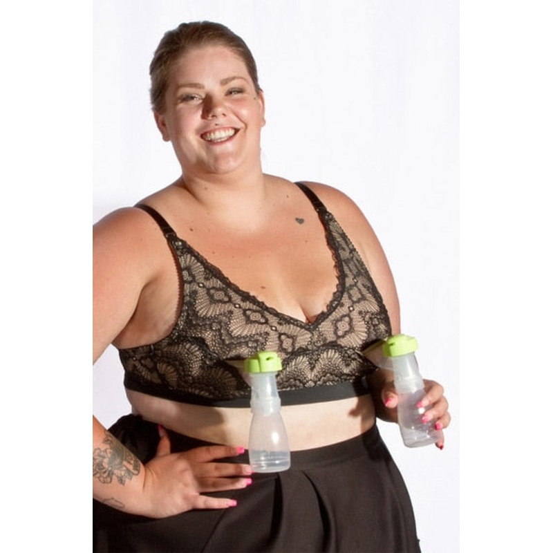 The Dairy Fairy Ruby Plus Nursing Bra MF1 Black