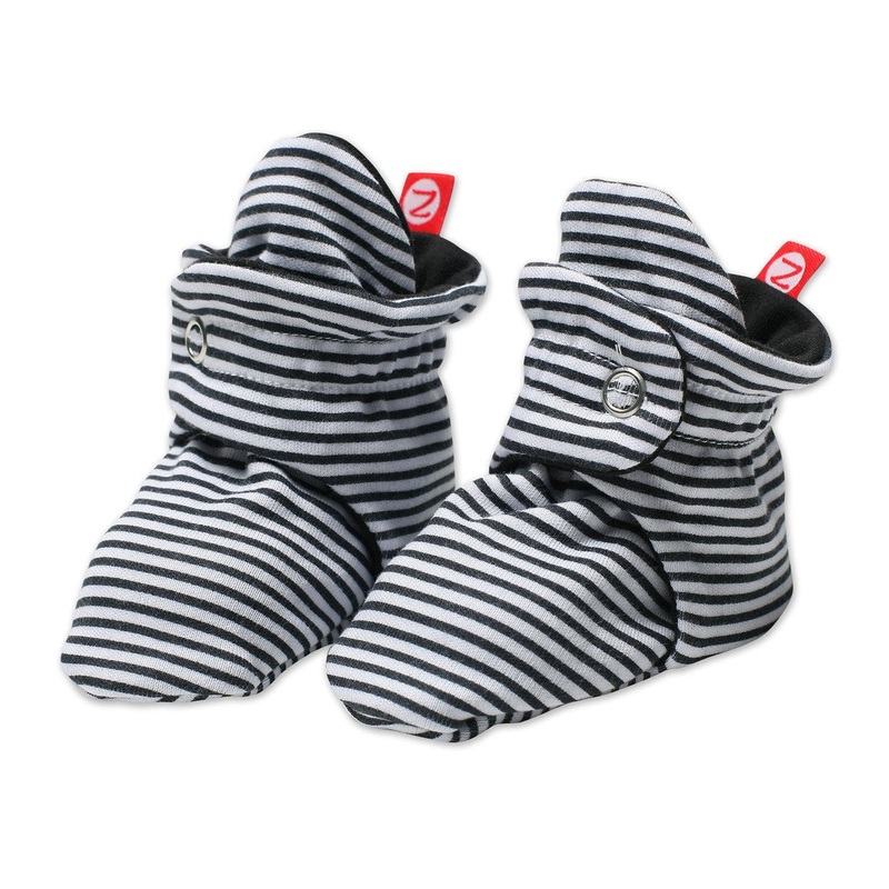 Zutano Candy Stripe Baby Booties 3 Months Orange