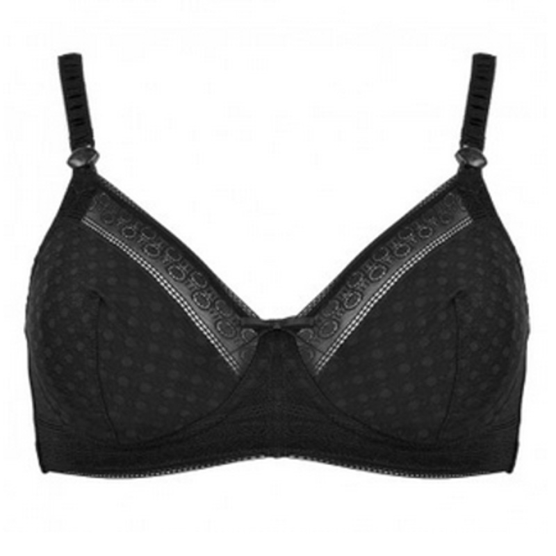 Cache Couer Maternity & Nursing Mosaic Bra 32D Black