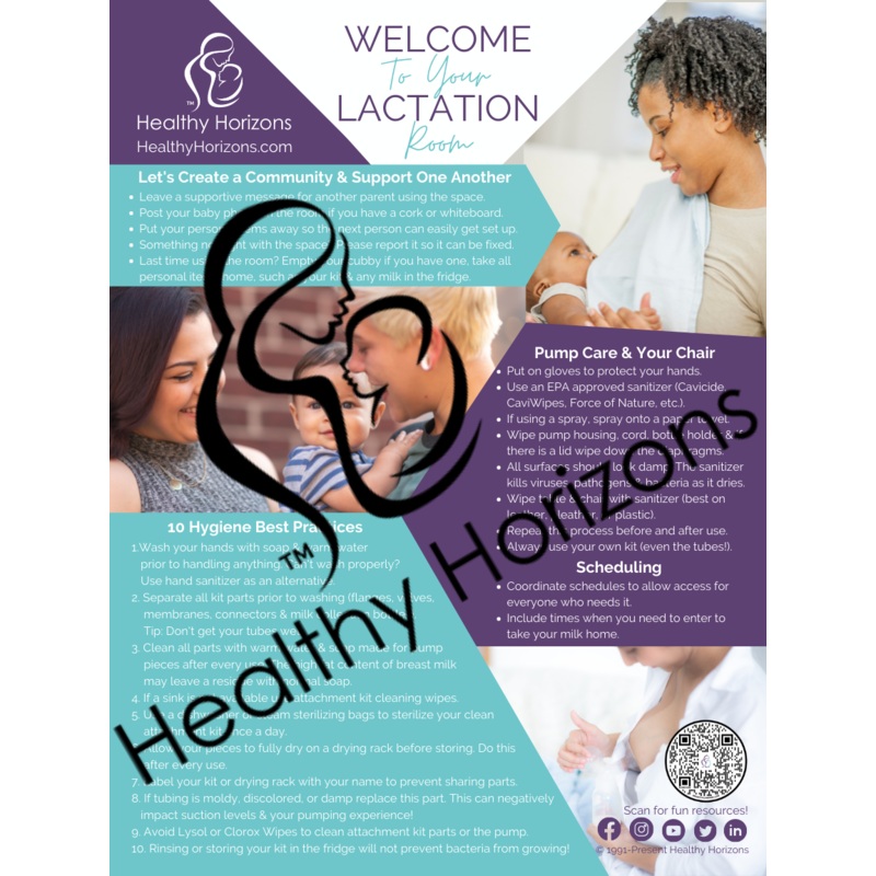 Lactation Room Welcome Poster