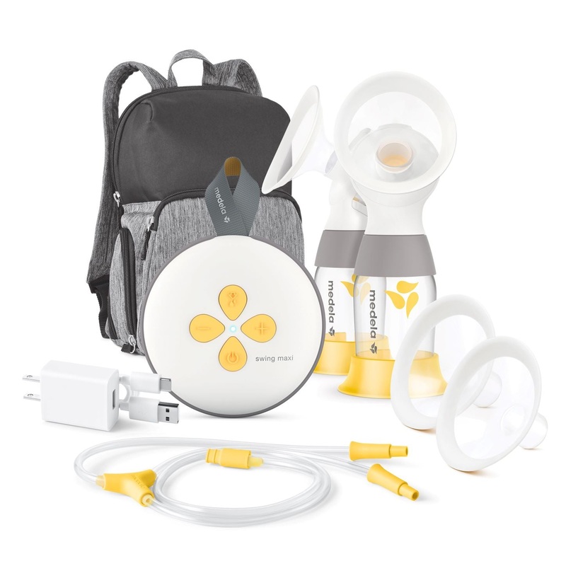Medela Swing Maxi Double Electric Breast Pump with Carry Bag & Accessories