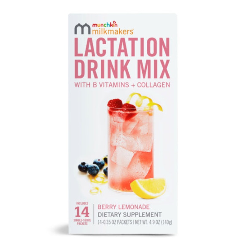 Munchkin Milkmakers Lactation Berry Lemonade Drink Mix 1 box - 14 Count