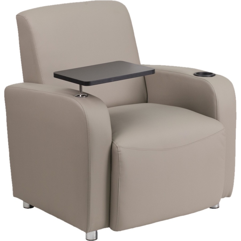 The Perfect Mother's Room Chair with Tablet & Cupholder Gray