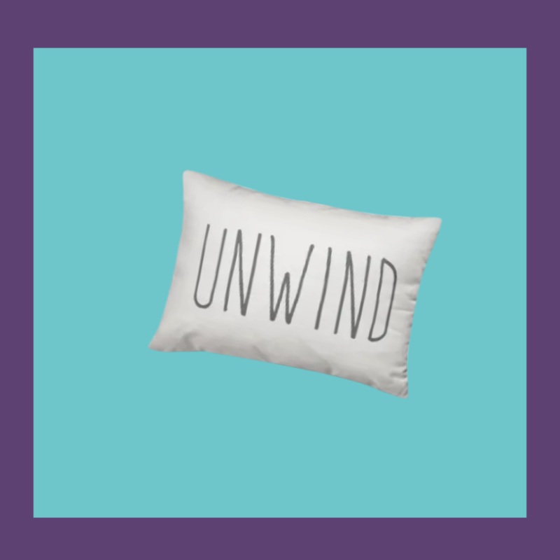 White Unwind Lumbar Pillow