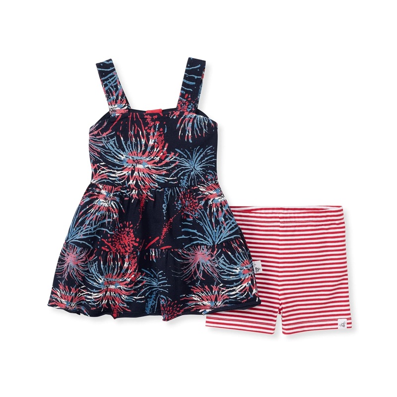 Burt's Bees Baby Celebrate America Dress & Shorts Set 0-3 Months