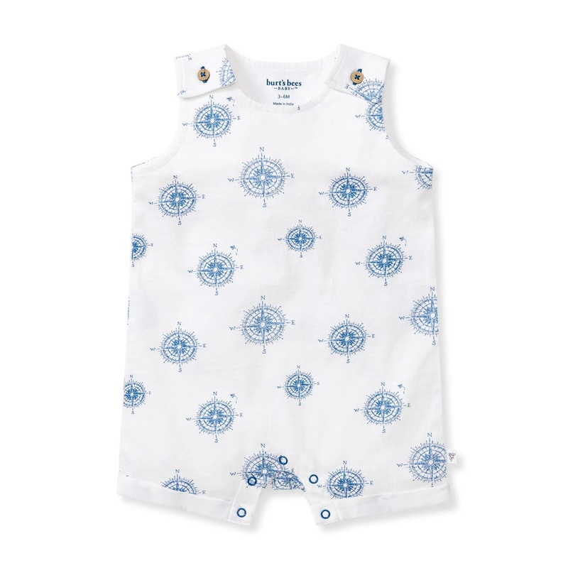 Burt's Bees Baby Little Explorer Organic Cotton Romper 0-3 Months