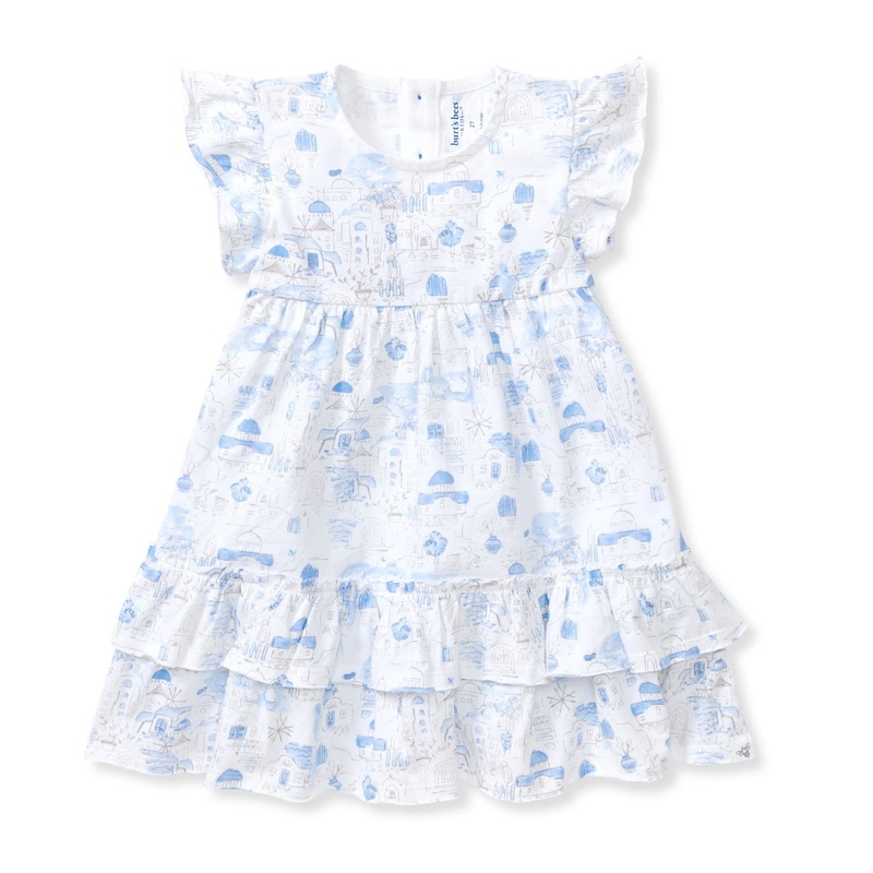 Burt's Bees Baby Santorini Organic Cotton Dress & Diaper Cover Set 0-3 Months