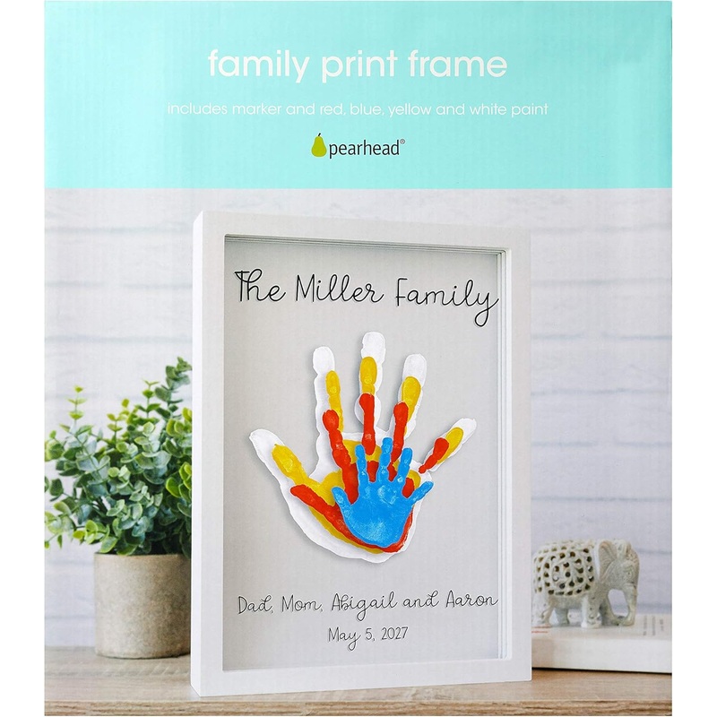 Family Handprint Art Project and Frame