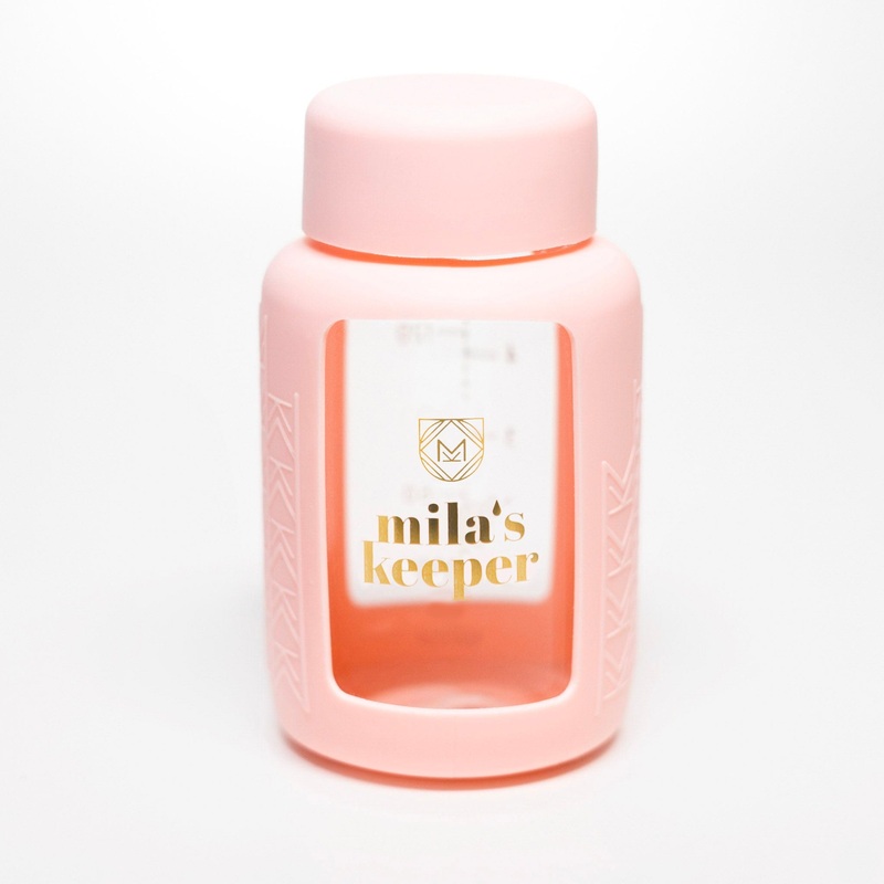 Glass Breast Milk Bottles (Set of 2) Standard Pink Sands