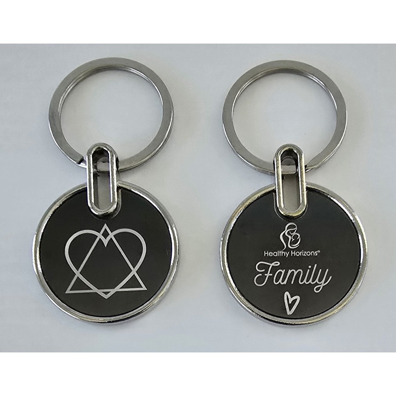 Healthy Horizons Adoption Logo Keychain
