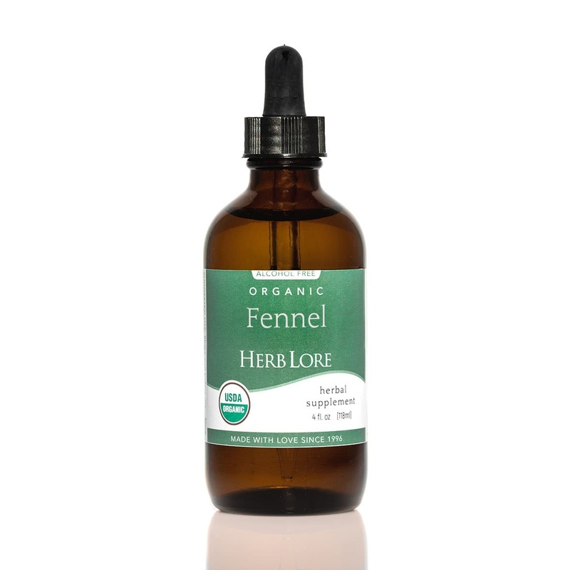 Herblore Fennel Tincture (Non-Alcohol) - Certified Organic 4oz
