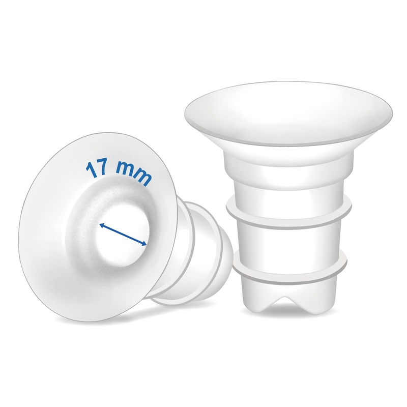 Maymom Flange Inserts Long 2 Pack (Compatible with Spectra, Medela PersonalFit Breast Shields) 17mm