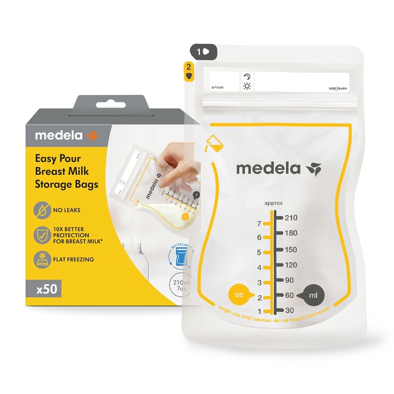 Medela Easy Pour Breast Milk Storage Bags 100 Count