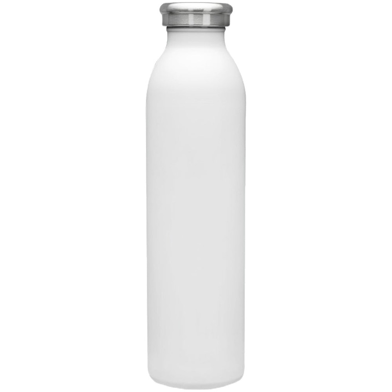Stainless Steel Insulated Double Walled Water Bottle 20oz White