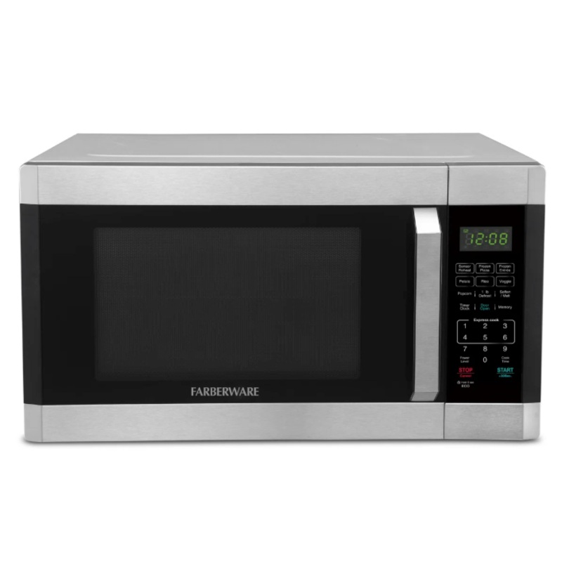 Stainless Steel Lactation Room Countertop Microwave 1.6 cu ft