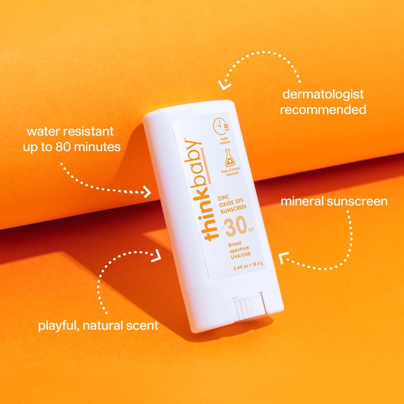 Think Baby SPF 30 Face & Body Sunscreen Stick 0.64oz (18.4g)